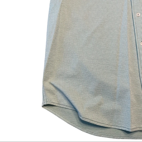 True Grit Knit Stretch Seersucker Short Sleeve One Pocket Shirt NWOT - Picture 4 of 7